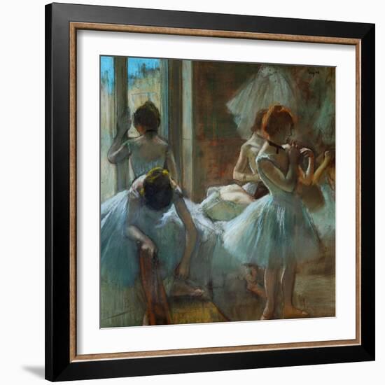 Dancers at Rest, 1884-1885-Edgar Degas-Framed Giclee Print