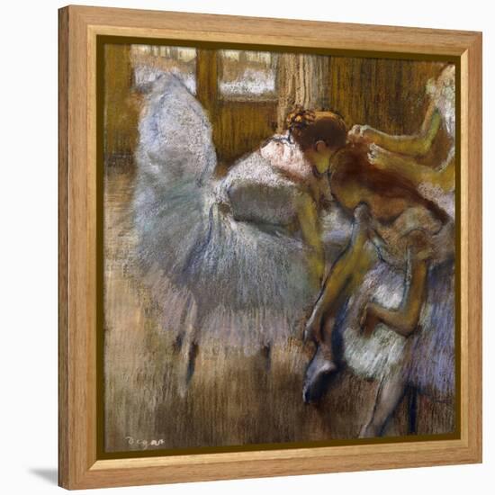 Dancers at Rest, C.1885-Edgar Degas-Framed Premier Image Canvas