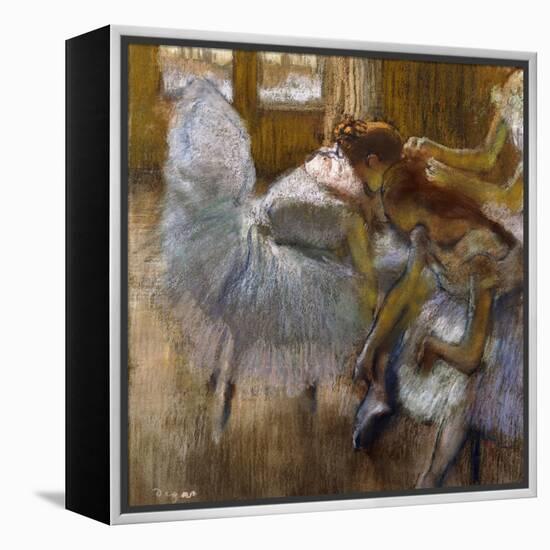 Dancers at Rest, C.1885-Edgar Degas-Framed Premier Image Canvas