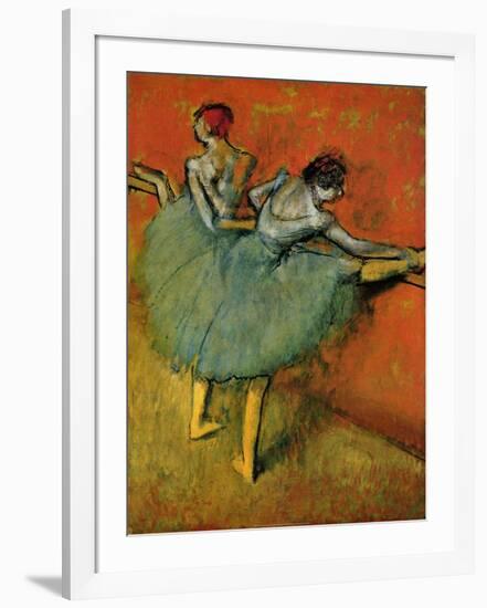 Dancers at the Bar (1888)-Edgar Degas-Framed Art Print