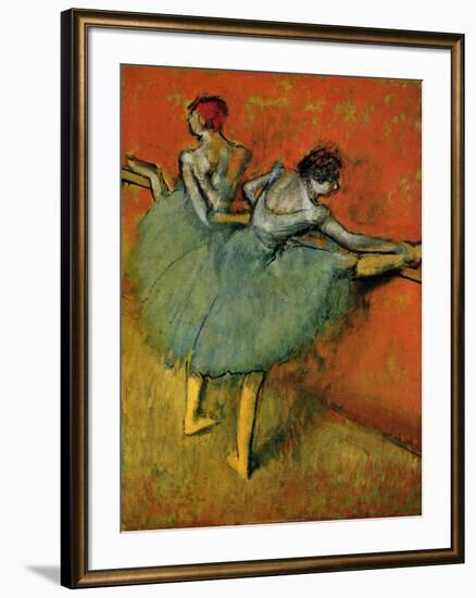 Dancers at the Bar (1888)-Edgar Degas-Framed Art Print