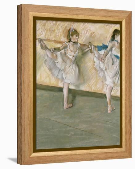 Dancers at the Bar, circa 1877-79-Edgar Degas-Framed Premier Image Canvas