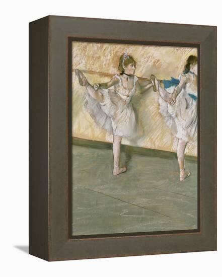 Dancers at the Bar, circa 1877-79-Edgar Degas-Framed Premier Image Canvas