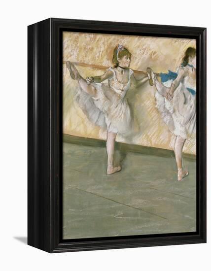 Dancers at the Bar, circa 1877-79-Edgar Degas-Framed Premier Image Canvas