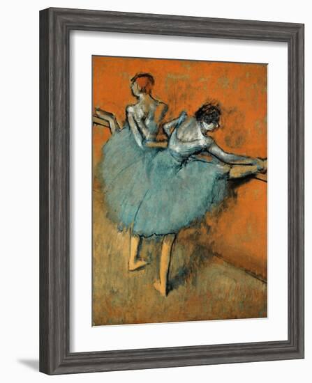 Dancers at the Barre, c.1880-1900-Edgar Degas-Framed Premium Giclee Print