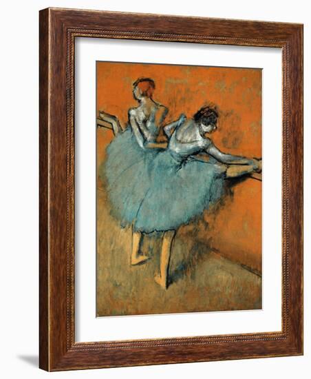 Dancers at the Barre, c.1880-1900-Edgar Degas-Framed Premium Giclee Print