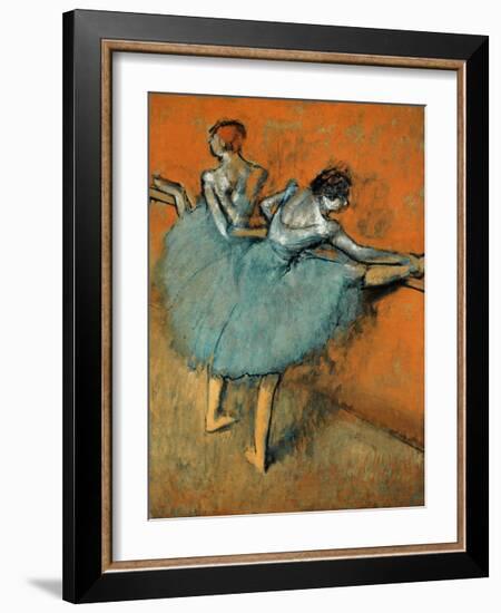 Dancers at the Barre, c.1880-1900-Edgar Degas-Framed Premium Giclee Print