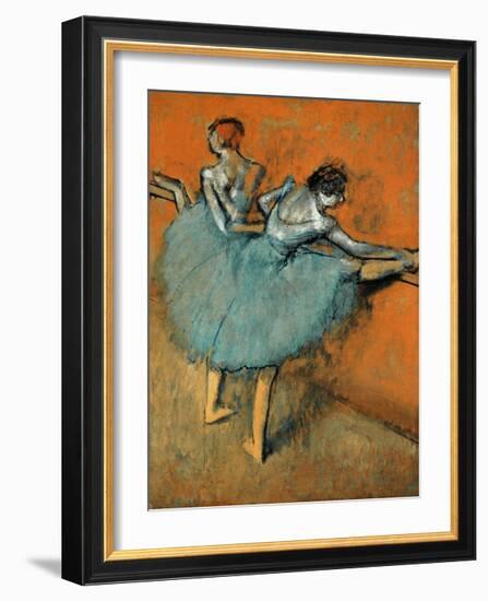 Dancers at the Barre, c.1880-1900-Edgar Degas-Framed Premium Giclee Print