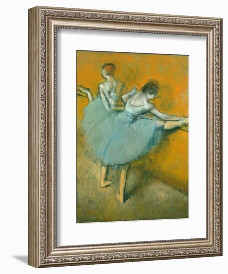 Dancers at the Barre-Edgar Degas-Framed Giclee Print