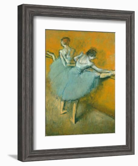 Dancers at the Barre-Edgar Degas-Framed Giclee Print