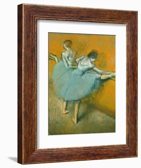 Dancers at the Barre-Edgar Degas-Framed Giclee Print