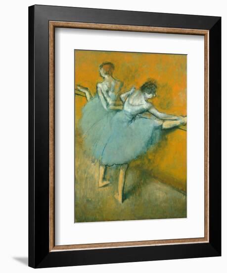 Dancers at the Barre-Edgar Degas-Framed Giclee Print