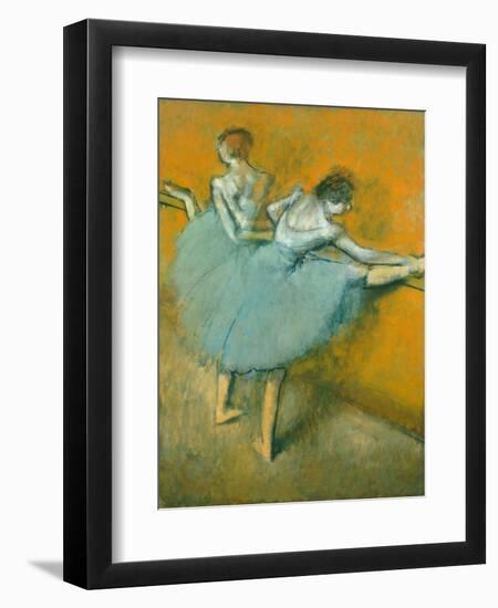 Dancers at the Barre-Edgar Degas-Framed Giclee Print