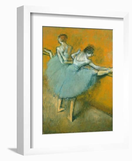 Dancers at the Barre-Edgar Degas-Framed Giclee Print