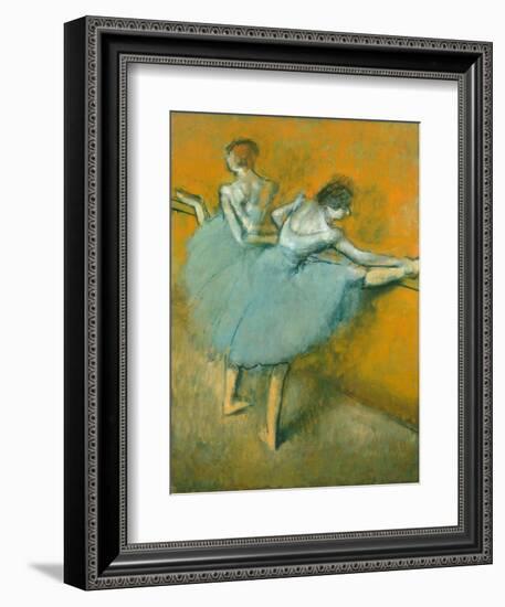 Dancers at the Barre-Edgar Degas-Framed Giclee Print