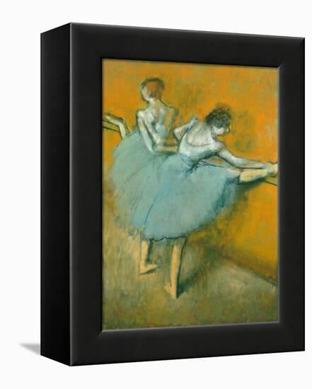 Dancers at the Barre-Edgar Degas-Framed Premier Image Canvas