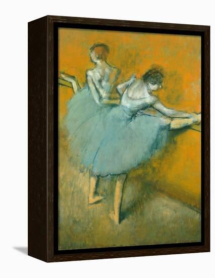 Dancers at the Barre-Edgar Degas-Framed Premier Image Canvas