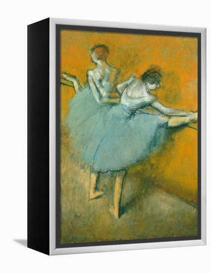 Dancers at the Barre-Edgar Degas-Framed Premier Image Canvas