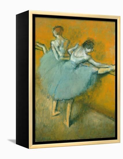 Dancers at the Barre-Edgar Degas-Framed Premier Image Canvas