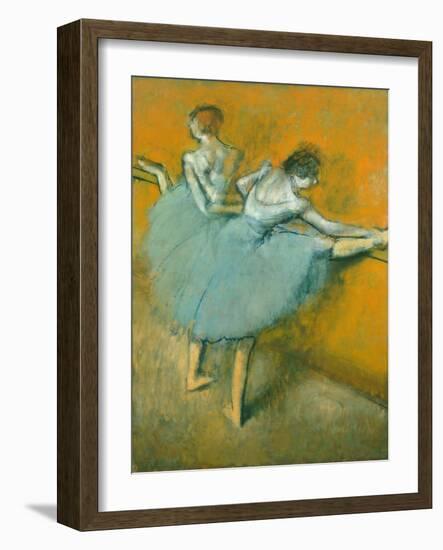 Dancers at the Barre-Edgar Degas-Framed Giclee Print