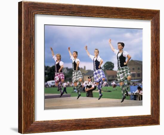 Dancers at the Highland Games, Edinburgh, Lothian, Scotland, United Kingdom-Adina Tovy-Framed Photographic Print