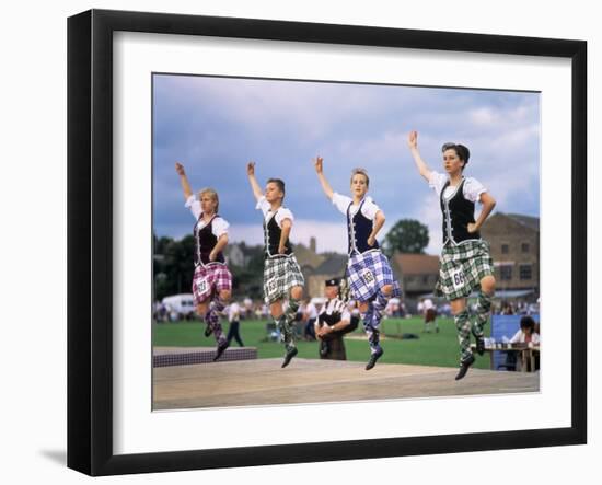 Dancers at the Highland Games, Edinburgh, Lothian, Scotland, United Kingdom-Adina Tovy-Framed Photographic Print