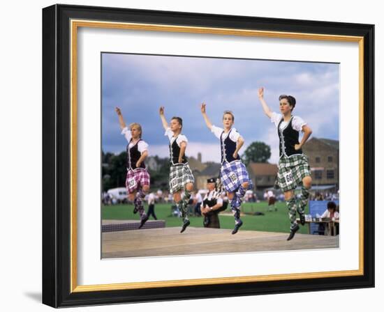 Dancers at the Highland Games, Edinburgh, Lothian, Scotland, United Kingdom-Adina Tovy-Framed Photographic Print