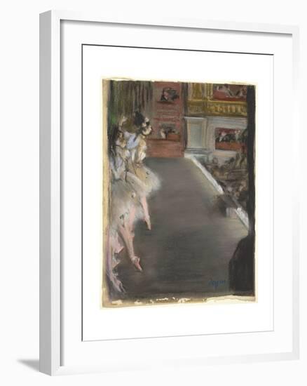 Dancers at the Old Opera House, c.1877-Edgar Degas-Framed Giclee Print