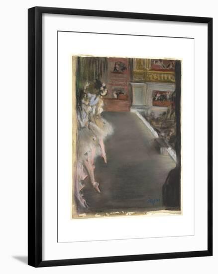 Dancers at the Old Opera House, c.1877-Edgar Degas-Framed Giclee Print