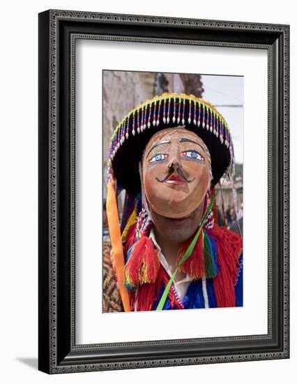 Dancers at the San Jacinto fiesta in Cusco, Peru, South America-Julio Etchart-Framed Photographic Print