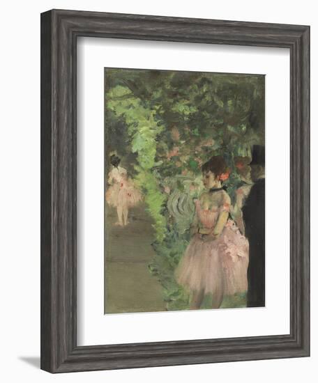 Dancers Backstage, 1876-1883-Edgar Degas-Framed Giclee Print