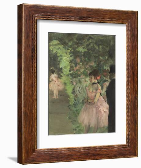 Dancers Backstage, 1876-1883-Edgar Degas-Framed Giclee Print