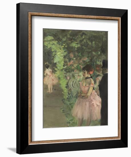 Dancers Backstage, 1876-1883-Edgar Degas-Framed Giclee Print