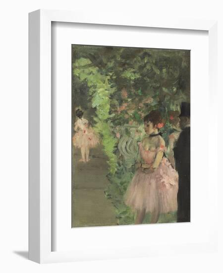 Dancers Backstage, 1876-1883-Edgar Degas-Framed Giclee Print