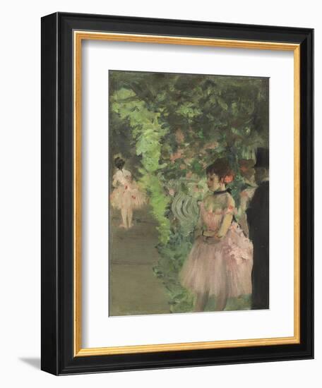 Dancers Backstage, 1876-1883-Edgar Degas-Framed Giclee Print