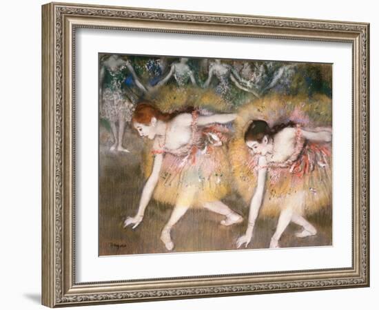Dancers Bowing, 1885-Edgar Degas-Framed Premium Giclee Print