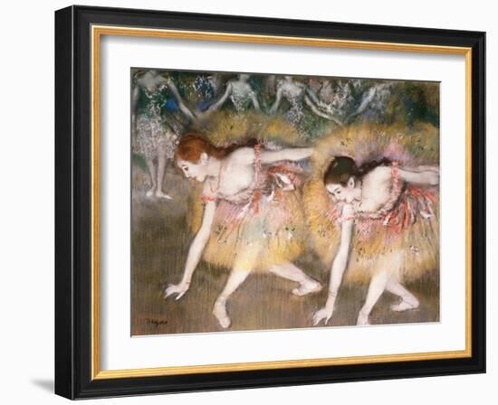 Dancers Bowing, 1885-Edgar Degas-Framed Premium Giclee Print