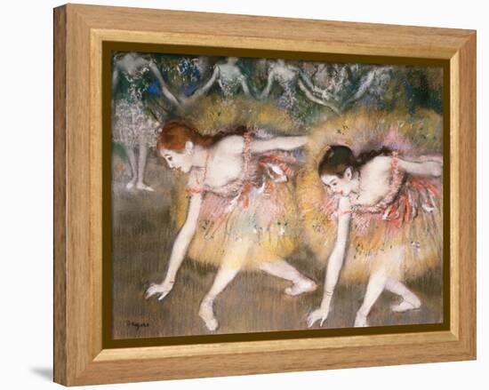 Dancers Bowing, 1885-Edgar Degas-Framed Premier Image Canvas