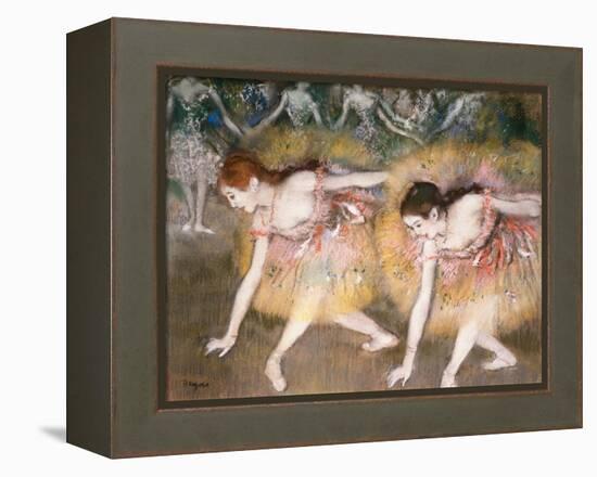 Dancers Bowing, 1885-Edgar Degas-Framed Premier Image Canvas