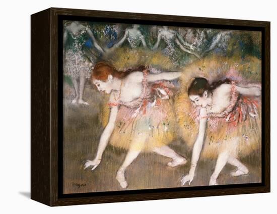 Dancers Bowing, 1885-Edgar Degas-Framed Premier Image Canvas