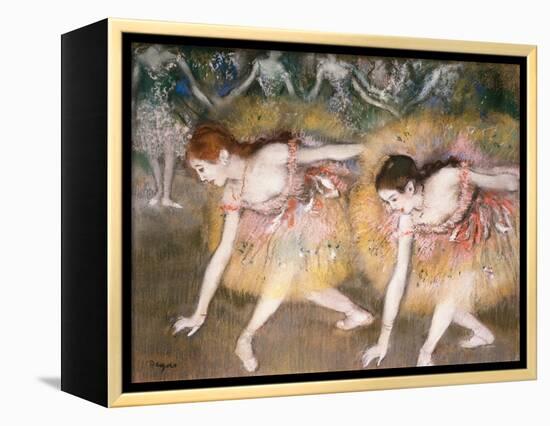 Dancers Bowing, 1885-Edgar Degas-Framed Premier Image Canvas