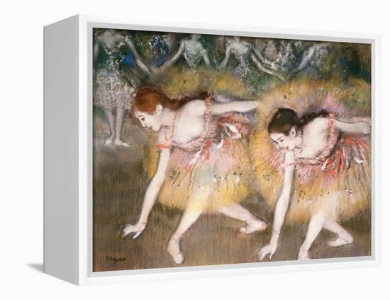 Dancers Bowing, 1885-Edgar Degas-Framed Premier Image Canvas