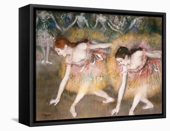 Dancers Bowing, 1885-Edgar Degas-Framed Premier Image Canvas