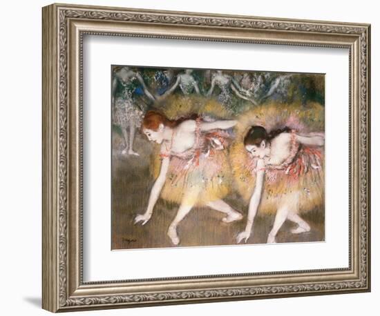 Dancers Bowing, 1885-Edgar Degas-Framed Giclee Print