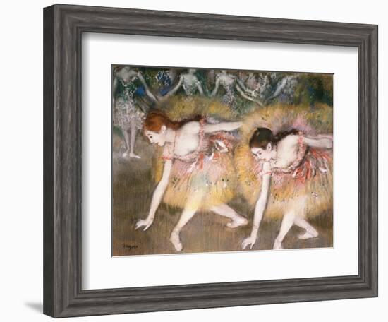 Dancers Bowing, 1885-Edgar Degas-Framed Giclee Print