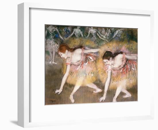 Dancers Bowing, 1885-Edgar Degas-Framed Giclee Print