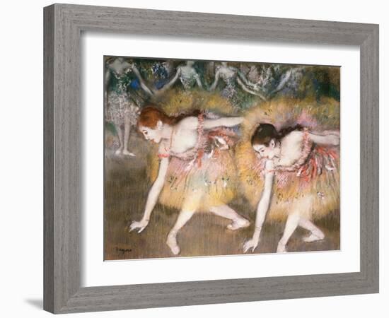 Dancers Bowing, 1885-Edgar Degas-Framed Giclee Print