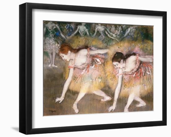 Dancers Bowing, 1885-Edgar Degas-Framed Giclee Print