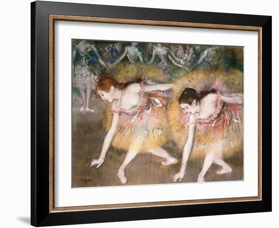 Dancers Bowing, 1885-Edgar Degas-Framed Giclee Print