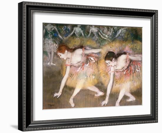 Dancers Bowing, 1885-Edgar Degas-Framed Giclee Print